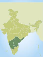 Karte - Reise Quer durch Indien