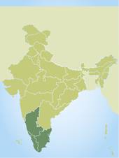 Karte - Karnataka und Kerala