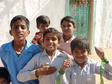 Dorfjungen in Rajasthan