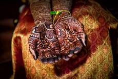 Klassische Henna-Bemalung