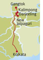 Reiseverlauf - Sikkim-Entdeckerreise